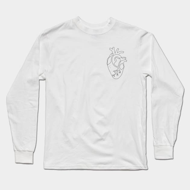 heart Long Sleeve T-Shirt by amenij